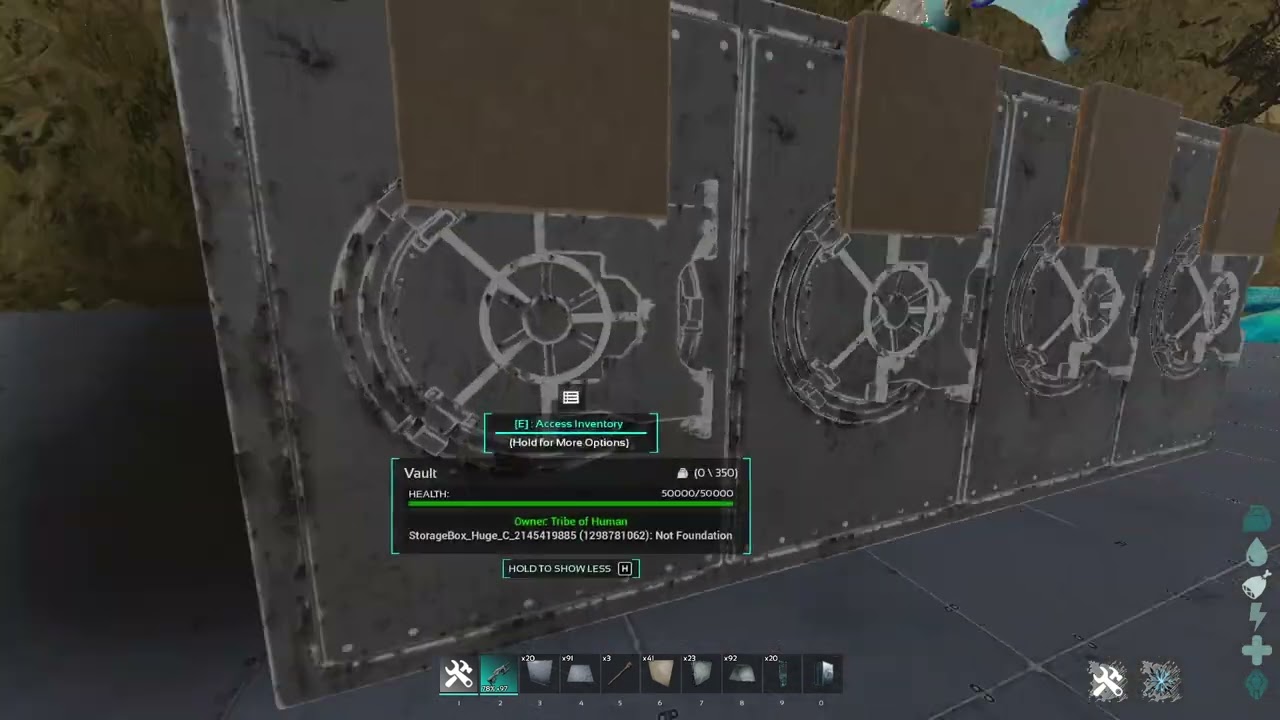 ASA How to build; Canvas on Vault | Ark Suvival Ascended