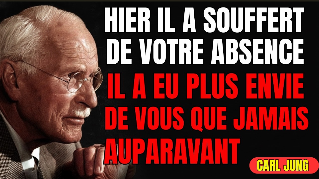 Cette personne est dans un très mauvais état à cause de vous. Hier, elle vous a ressenti CARL JUNG