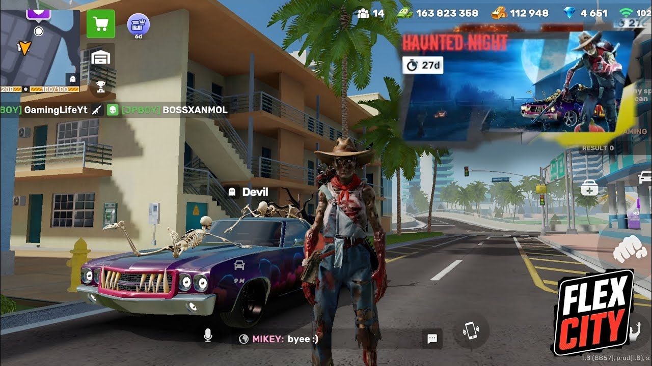 FlexCity: Haunted Night Flex Pass | Maxing Out | Claiming & Checking Out New Car & Gun !!
