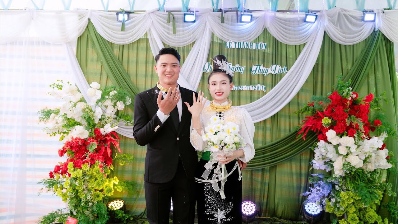 Toàn Cảnh Lễ Thành Hôn : Quàng Sưởng - Thuỳ Linh Tại Bản Cang Chiềng Cang 29 - 01 - 2026