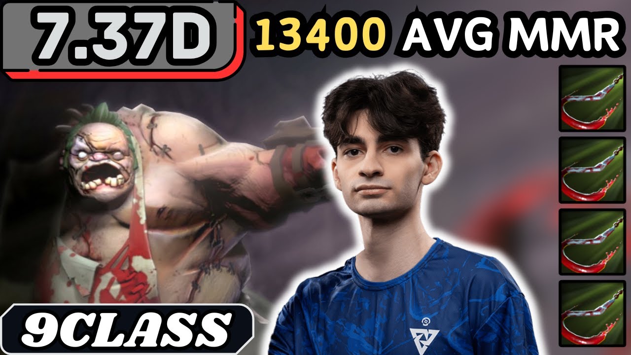 7.37d - 9Class PUDGE Soft Support Gameplay - Dota 2 Full Match Gameplay