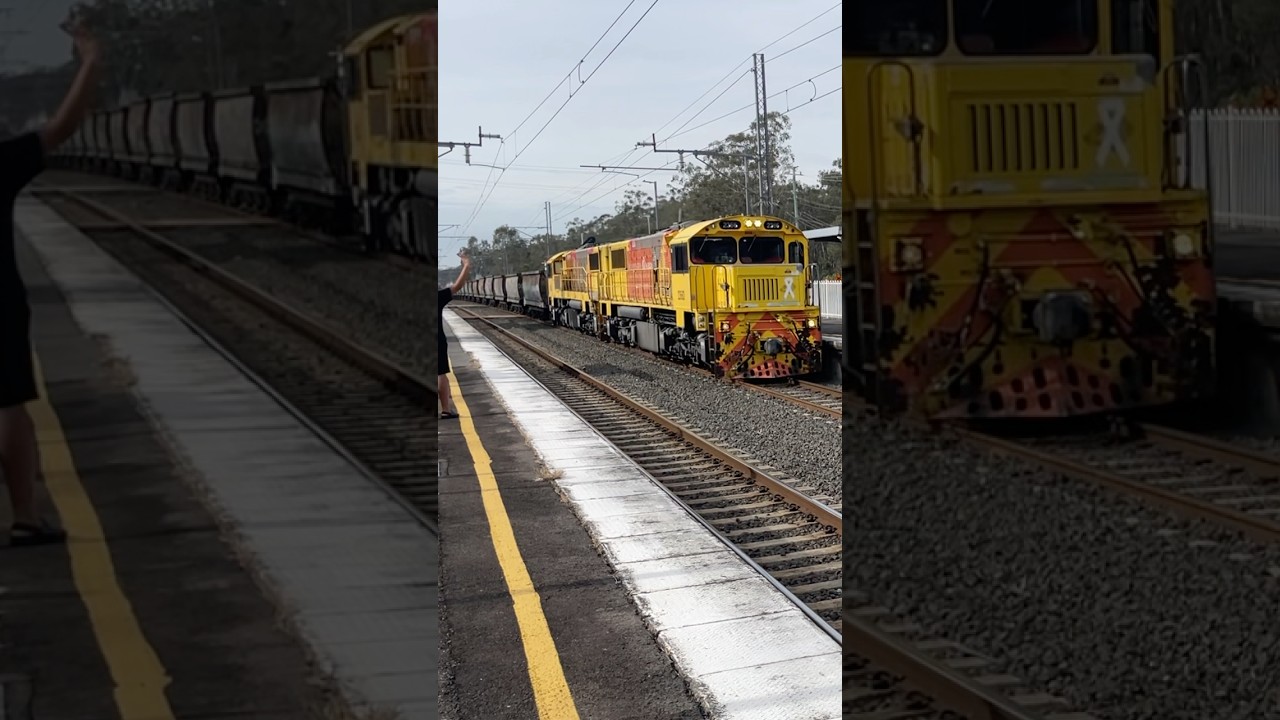 2366D/2322D (9616) passing Karrabin station with horns