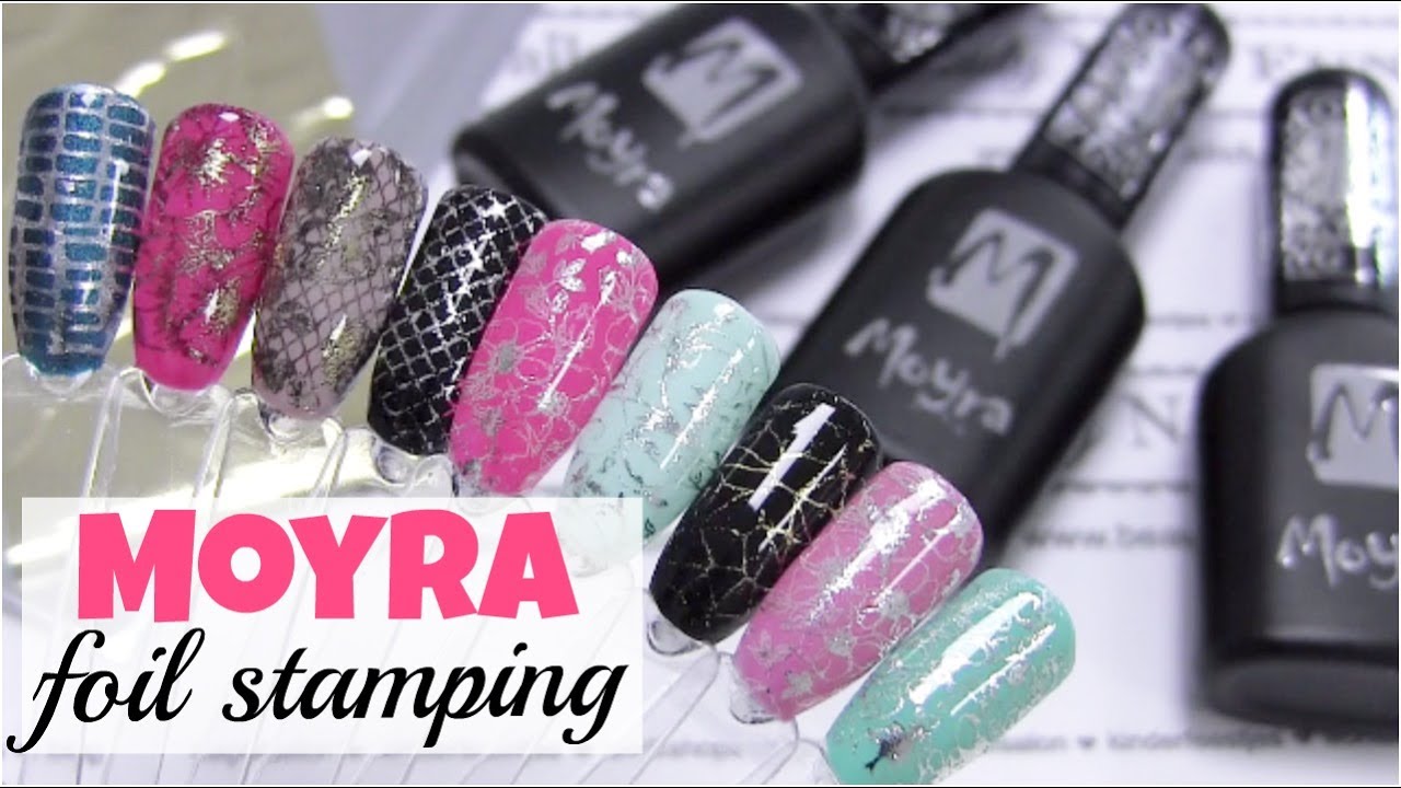 Moyra foil stamping nailart ♥ Beautynailsfun.nl
