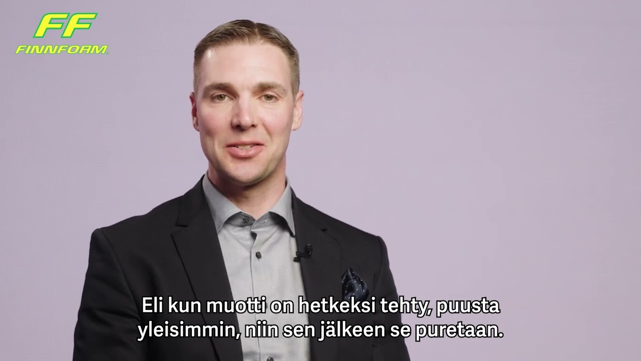 Finnfoam sopii materiaaliksi my&ouml;s muotteihin