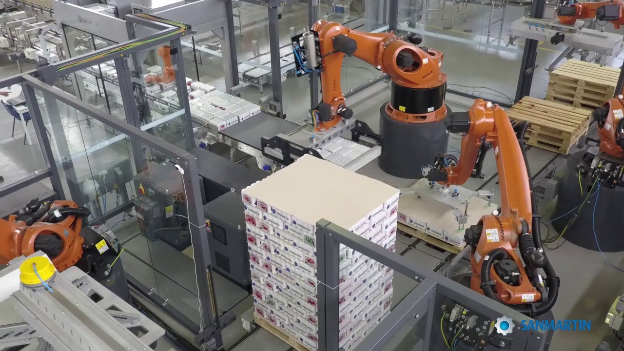 Sanmartin Robotic Palletizing Cell for 1200 000 cans per hour Capacity August 2020 02