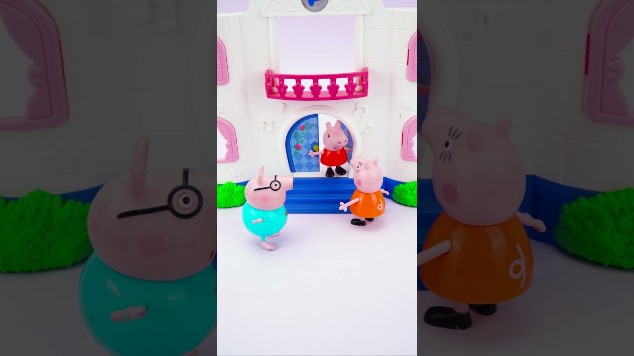 Family Figure Pack Set Peppa Pig ASMR Videos | Relaxing Toy #asmr #peppapig #shorts