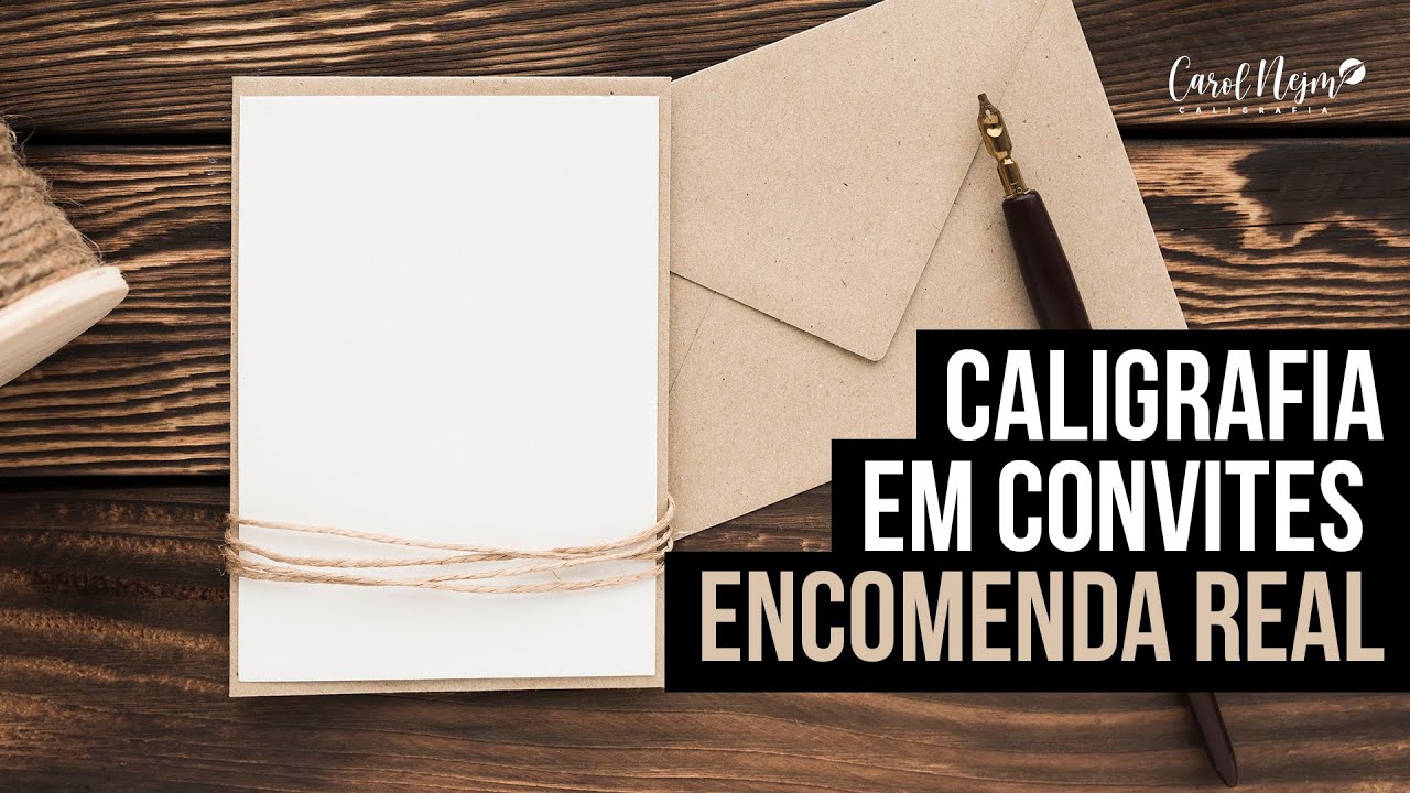 Uma Letra de Artista em ação - Caligrafia em Convites