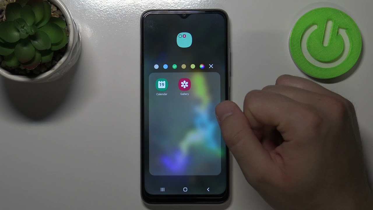 Add Folders on Home Screen - SAMSUNG Galaxy A12S and Display Icons
