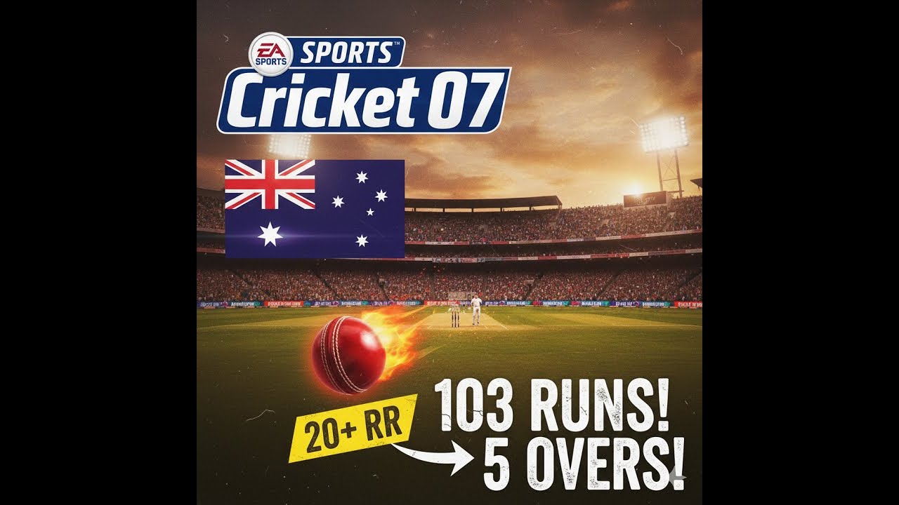 Can Australia Chase 103 in 5 Overs? 🔥 | Impossible Challenge Series | Cricket 07