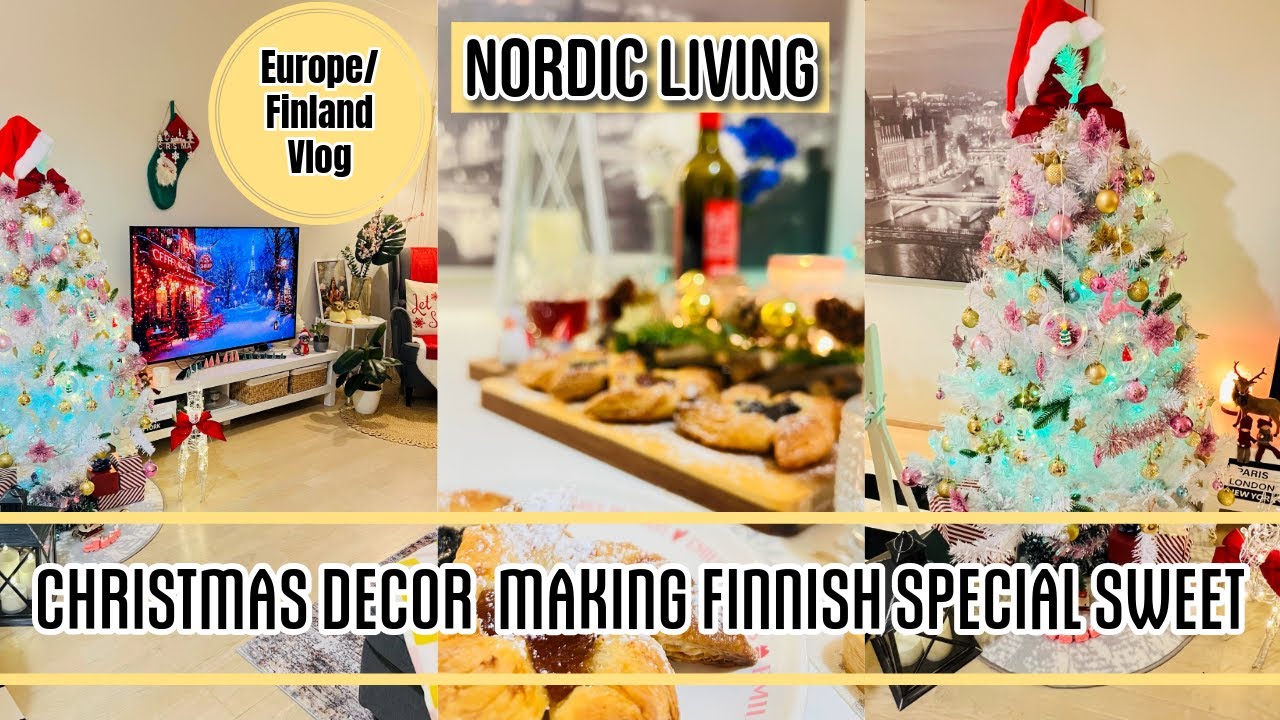 Aesthetic Christmas Decor | Preparing For Christmas, Making Finnish Christmas Sweets | Slow Living