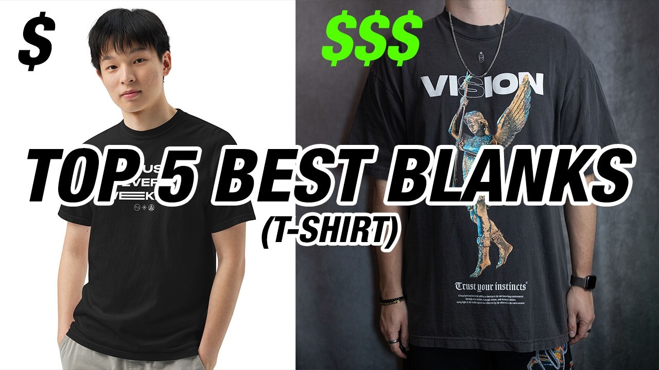 Best T-Shirt Blanks for Starting a Clothing Brand from Home in 2025 (Streetwear Edition)