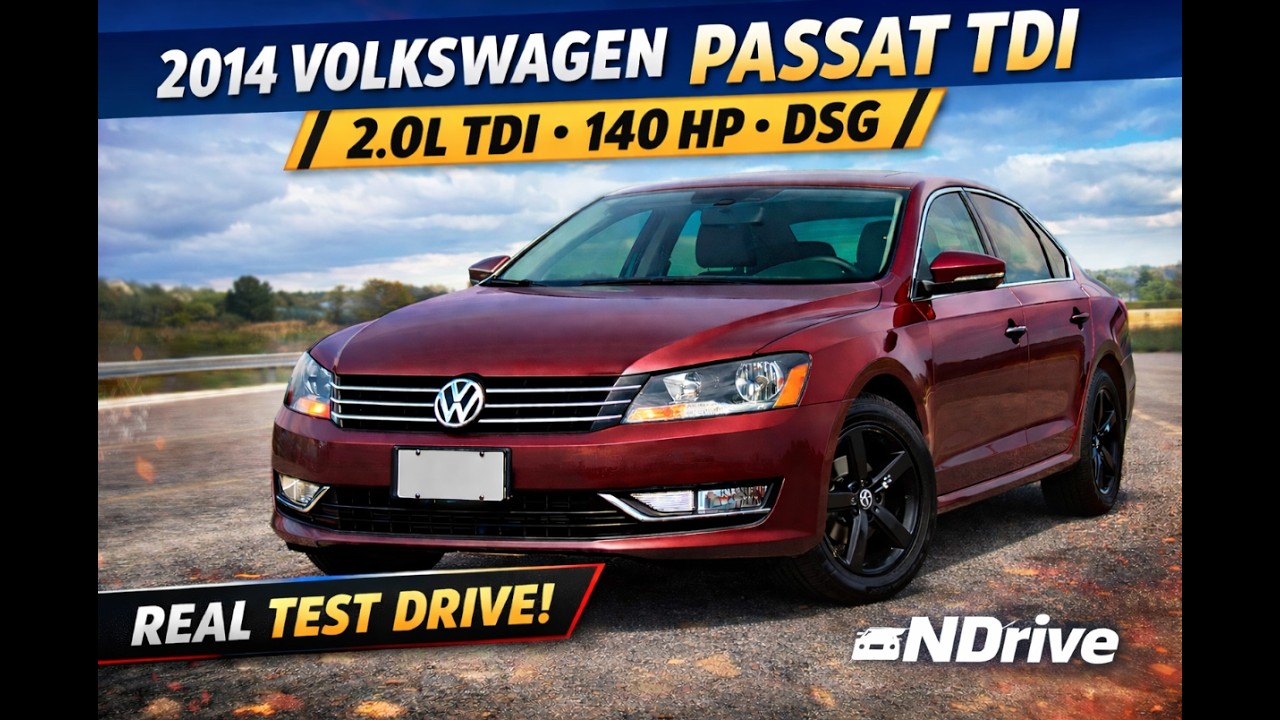 2014 VW Passat NMS (USA) TDI POV Test Drive | 2.0 Diesel DSG