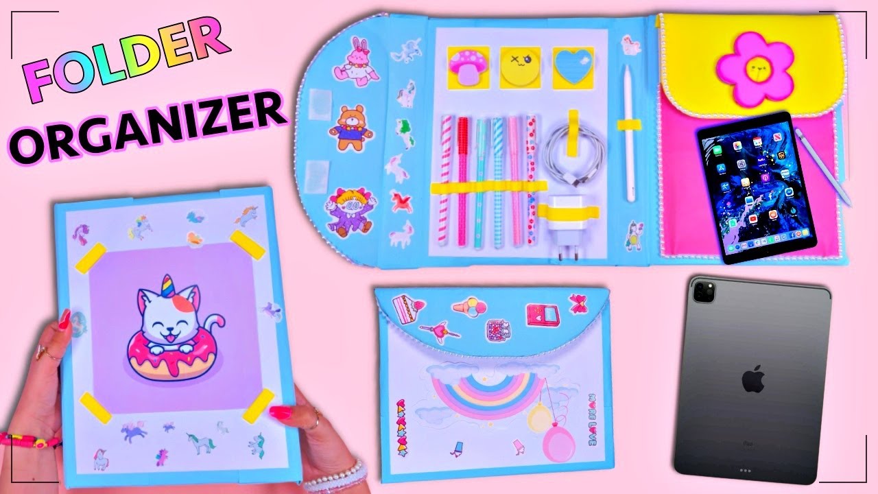 DIY FOLDER ORGANIZER / Back To School / Ipad Case