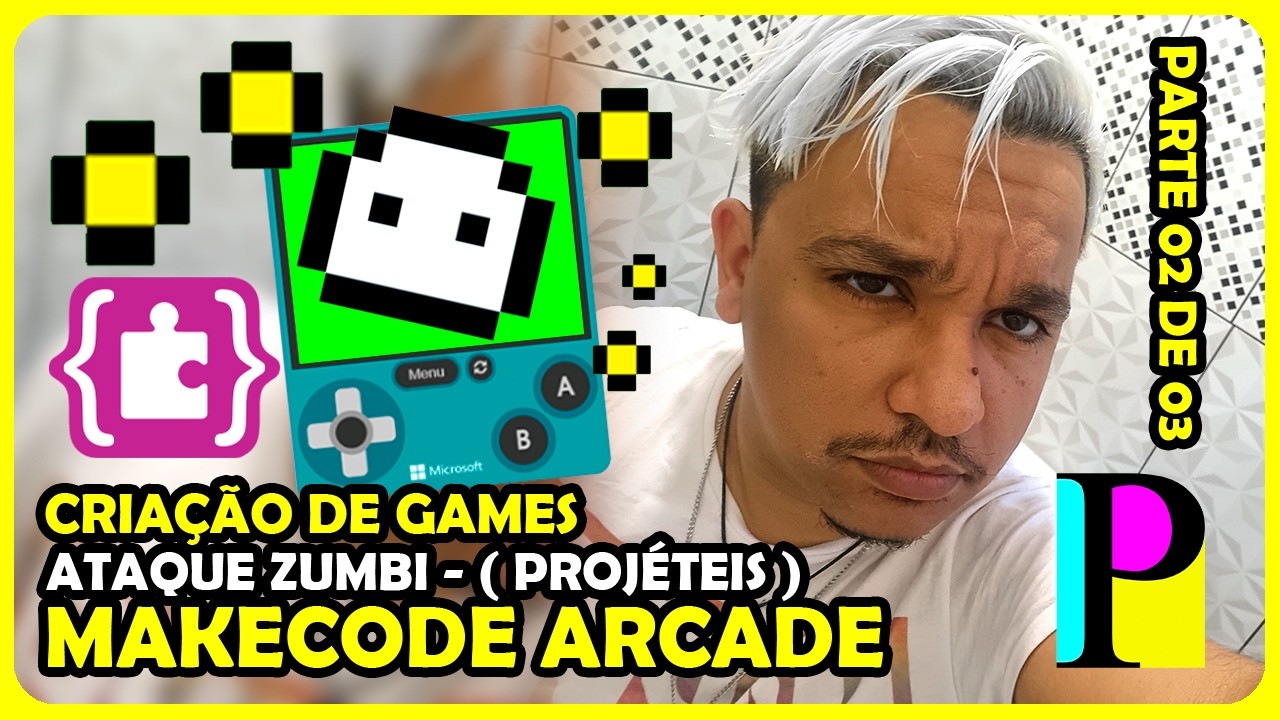 MakeCode Arcade - 02 de 03 - Ataque Zumbi - ( Atirando em outras direções )