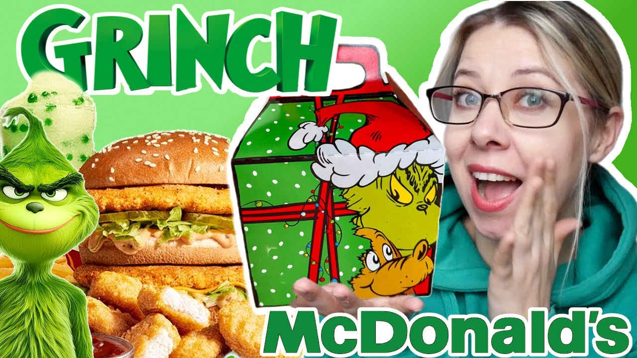 GRINCH w McDonald's ! TESTUJE ZIELONY ZESTAW #happymeal #grinch #mcdonalds