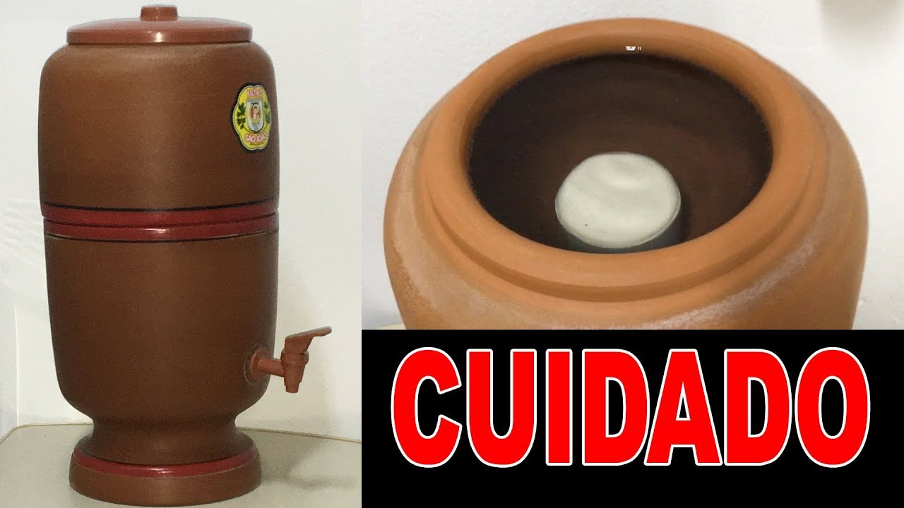 FILTRO DE BARRO PASSANDO ÁGUA SEM FILTRAR  enganando o usuário