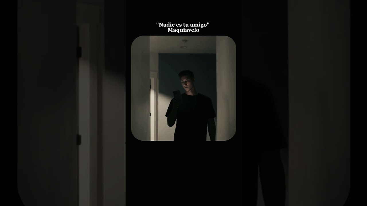 Nadie es tu amigo #maquiavelo