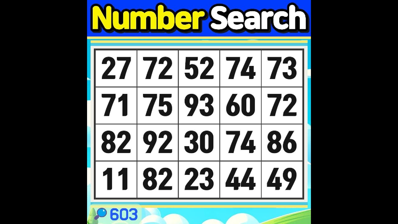 Number Search #603 Never forget how precious an ordinary day is.【Match | brain game | puzzle 】