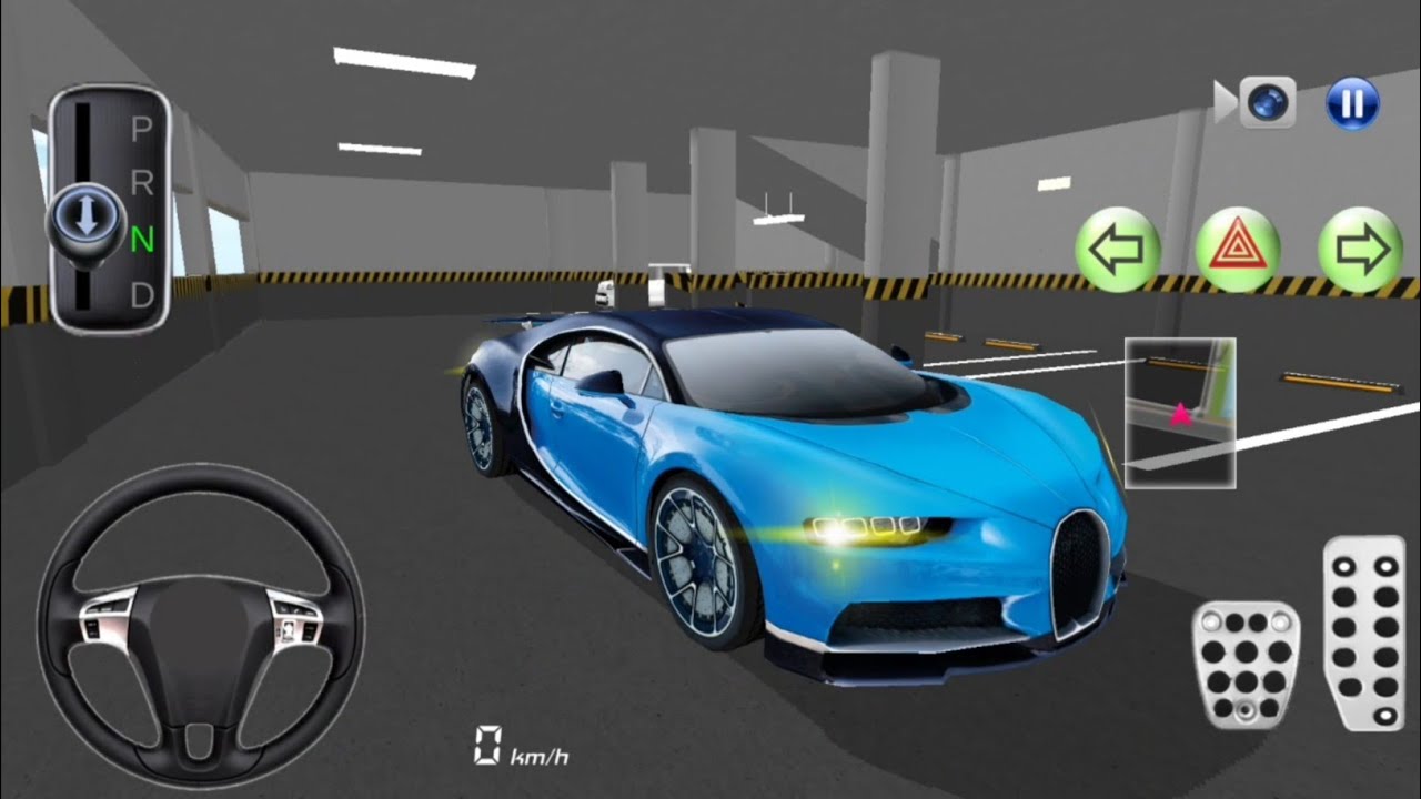 3d driving class - new real Bugatti Chiron car driving gameplay 