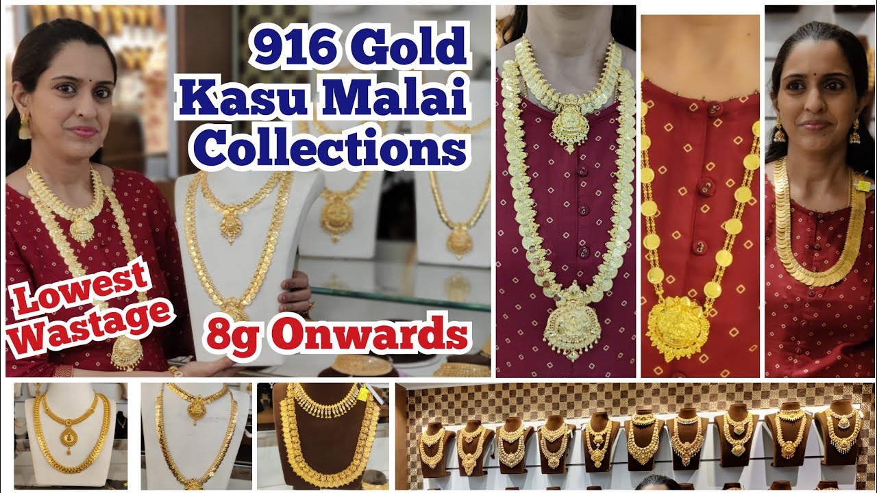 8g Onwards Exclusive Kasu Malai Collections | Necklace, Haram, Wedding Sets | Mahalaxmi Gold Shop