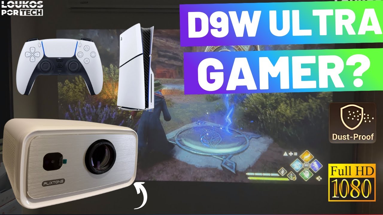 Projetor Gamer 2026? D9W Ultra é bom para JOGAR? Testei com PS5