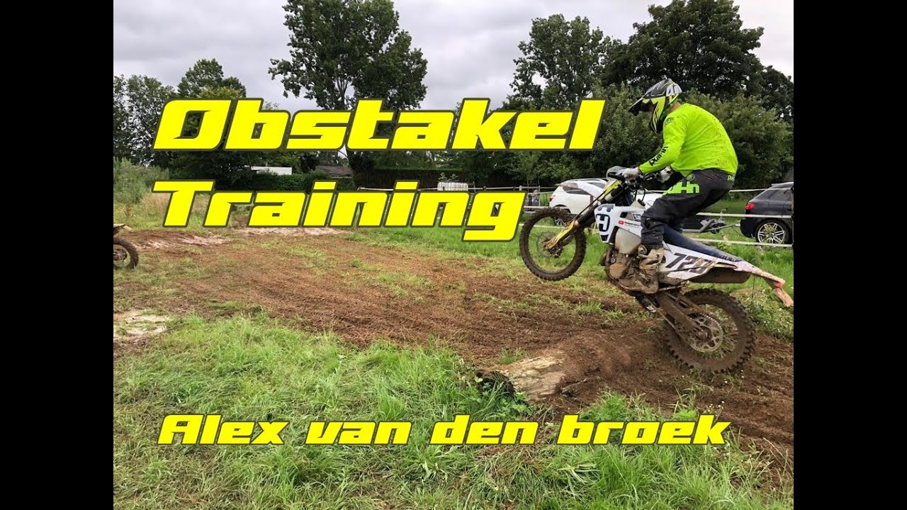 Obstakel training bij Alex van den broek.