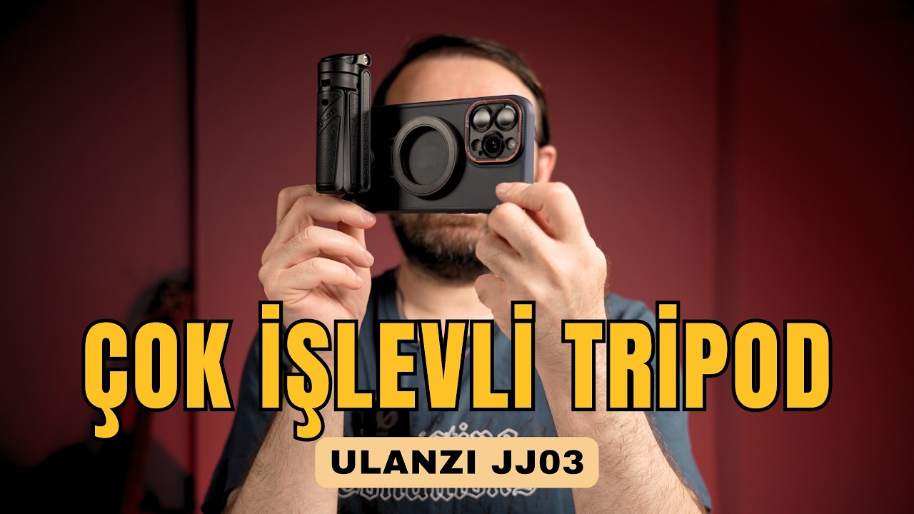 Ulanzi JJ03 MagSafe Tripod | Uzaktan Kumanda, Masa Standı ve Selfie Çubuğu #tripod #minitripod