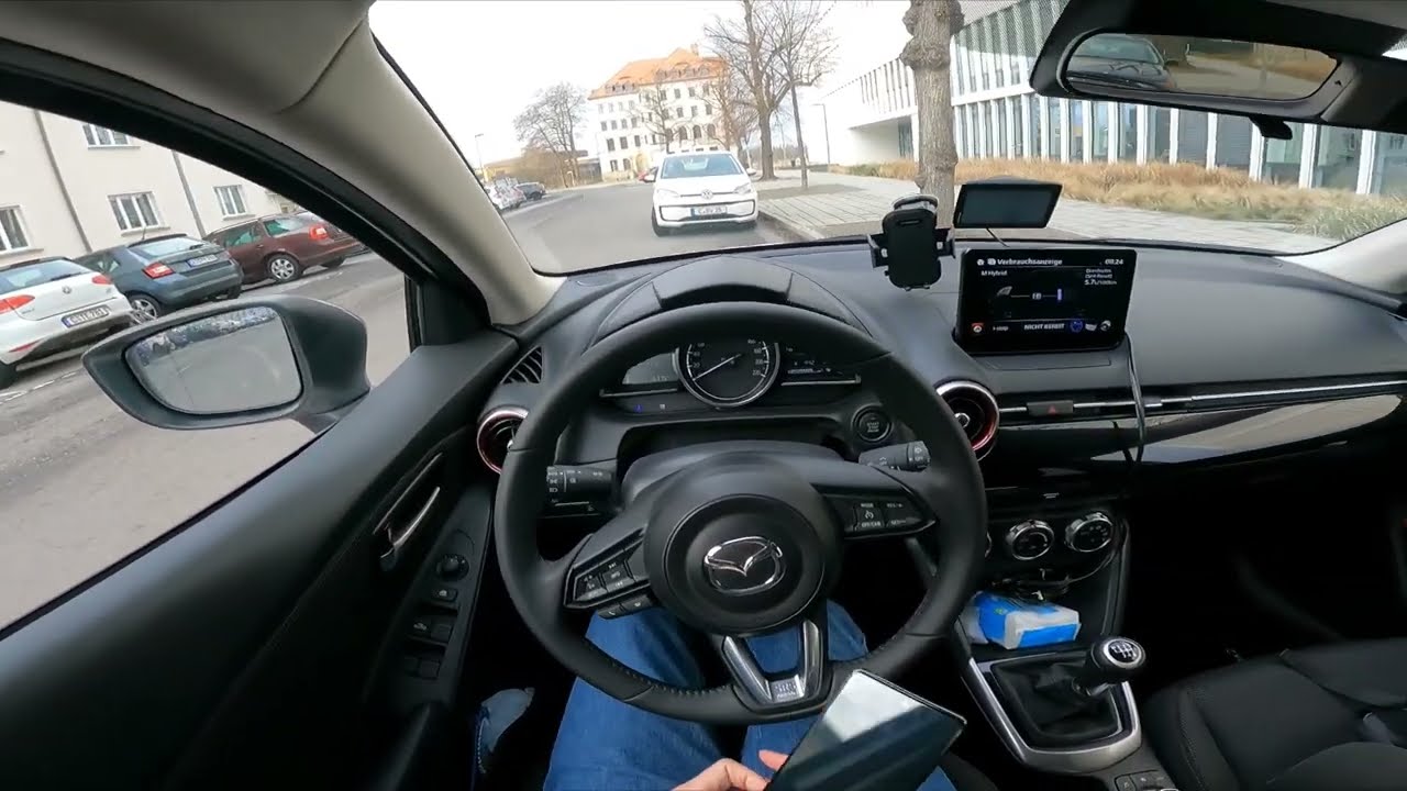 [ASMR] [snow] 2022 Mazda 2 [e-SKYACTIV-G 90 M] Hybrid Homura | POV Drive | Saxon Switzerland #1