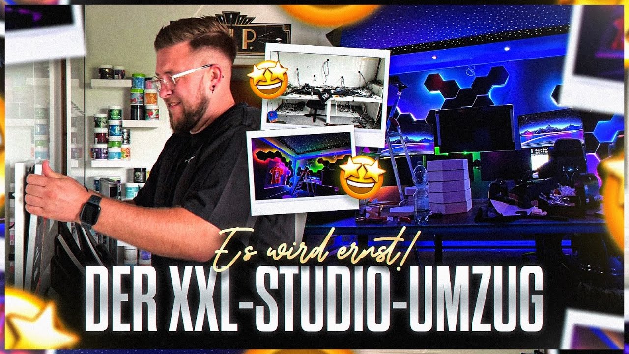 Der XXL UMZUG ins NEUE STUDIO 😱😍