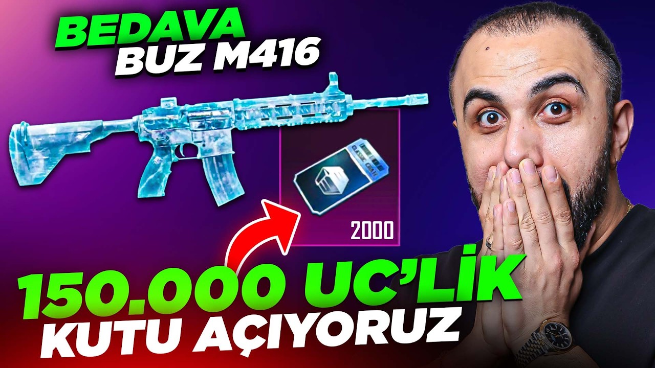 🔴 100.000 TL'LİK BEDAVA KUTUYLA BUZ M416 AÇIYORUZ! | PUBG Mobile