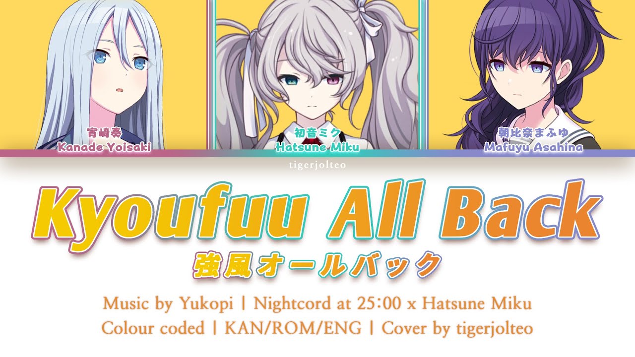 Kyoufuu All Back/強風オールバック ✧ Nightcord at 25:00 (but it's all me singing)