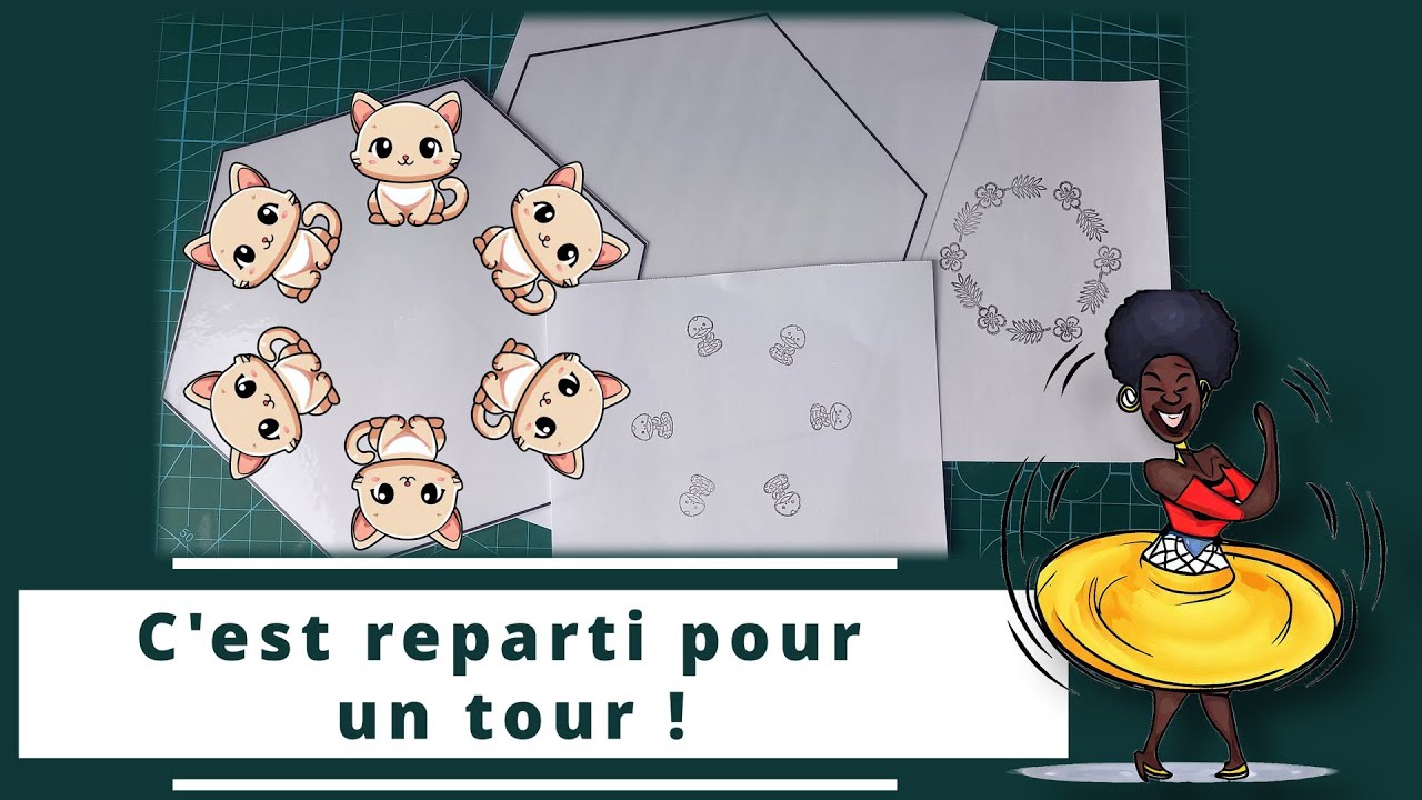 En réponse à mes abonné(e)s : comment tamponner 5, 6, 7 (ou plus) tampons dans un cercle ?
