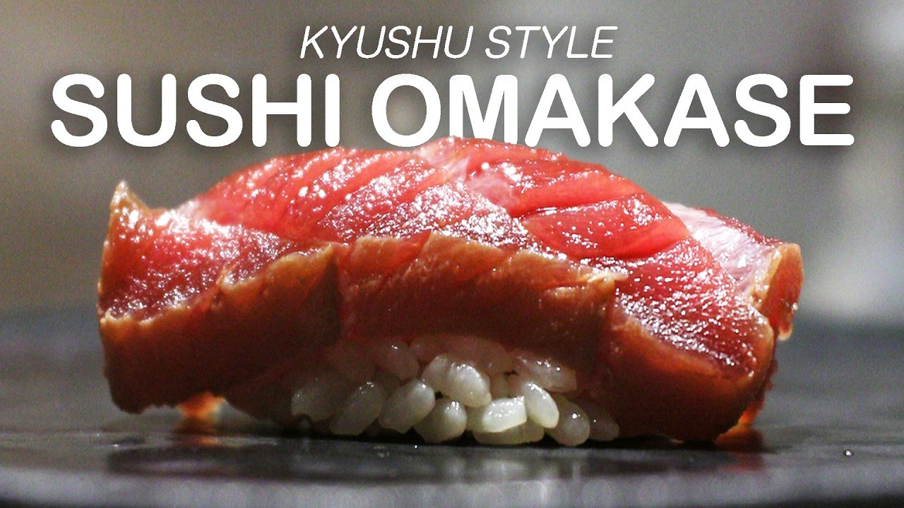 Charming 22 Course Kyushu-Style Sushi Omakase You Can't Find in Tokyo!