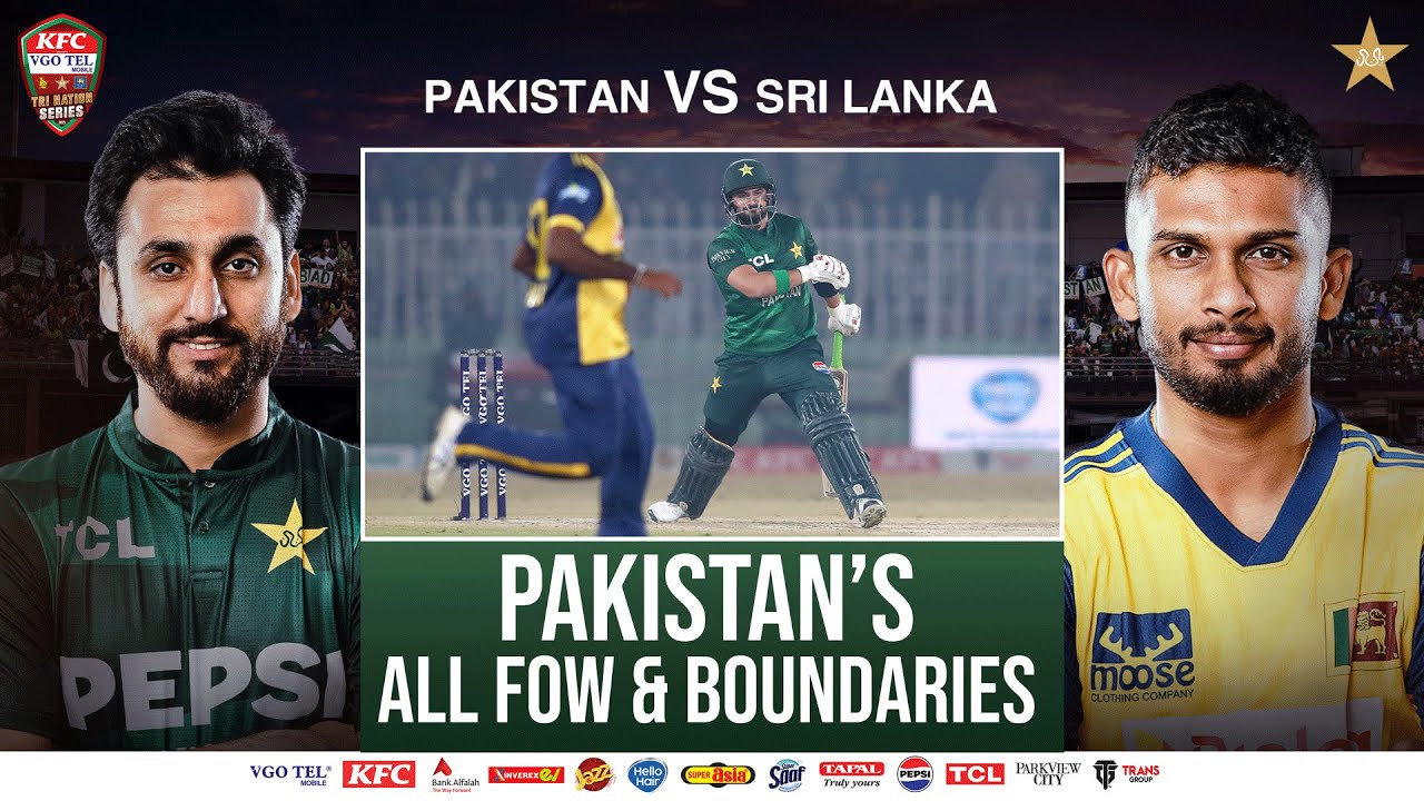 Pakistan's FOW & Boundaries | Pakistan vs Sri Lanka | The Final | Tri Nation Series | PCB | M2T1U