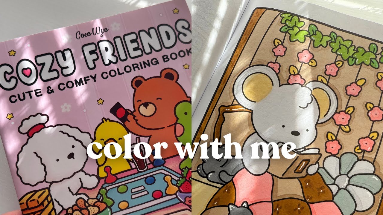 Coloring Cozy Friends By Coco Wyo (ASMR)