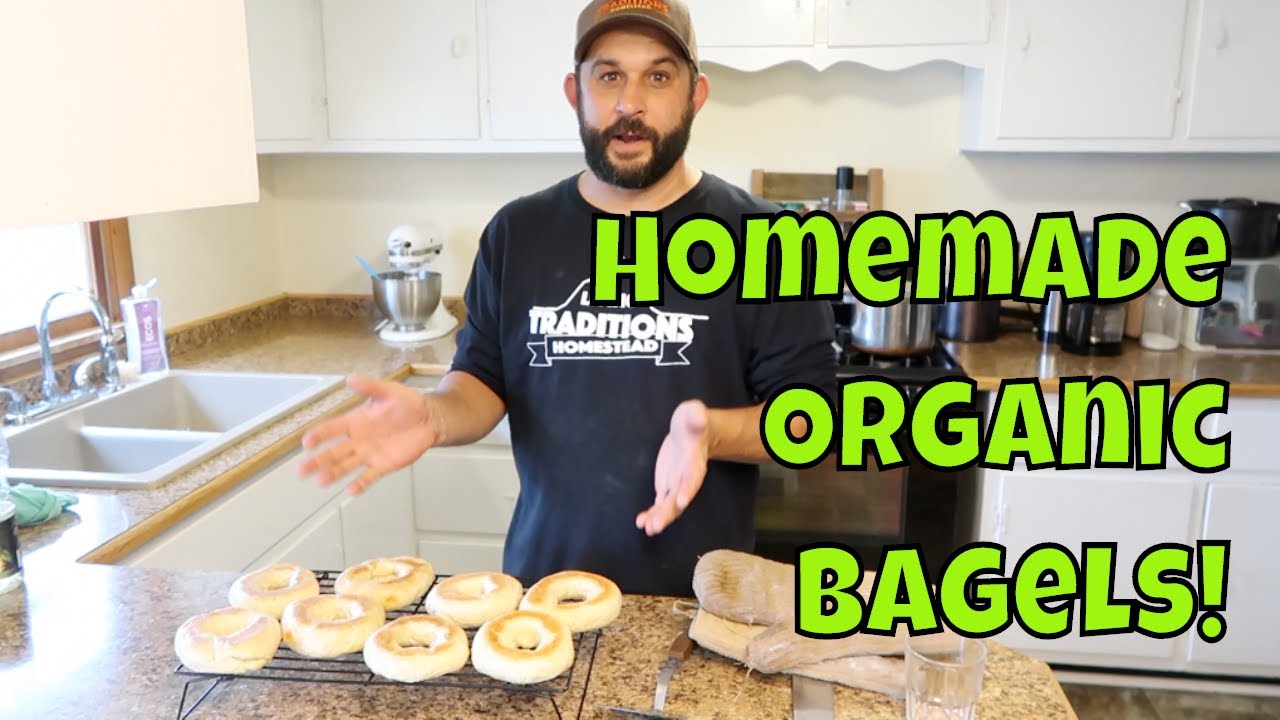 Organic BAGELS from SCRATCH!  Never Buy Store Bought Bagels Again!