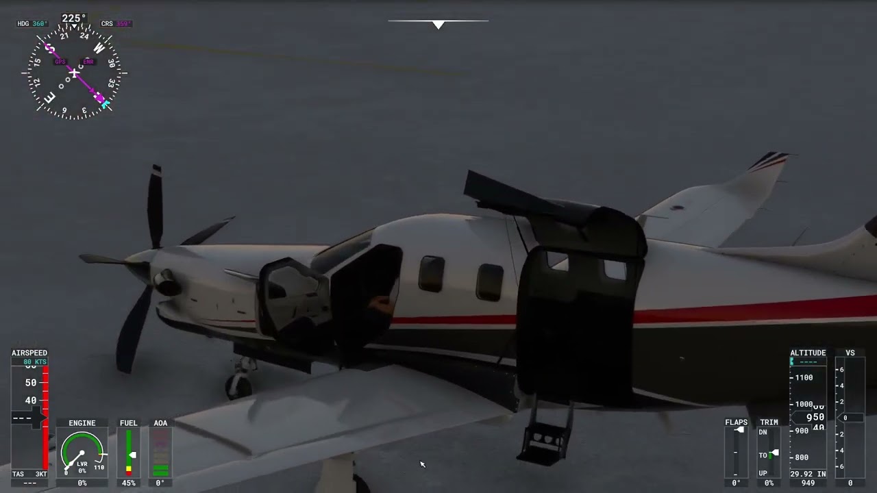 Обзор и полёт на Daher TBM 930 в MSFS 2020 с VR. Режим автопилота VNAV.