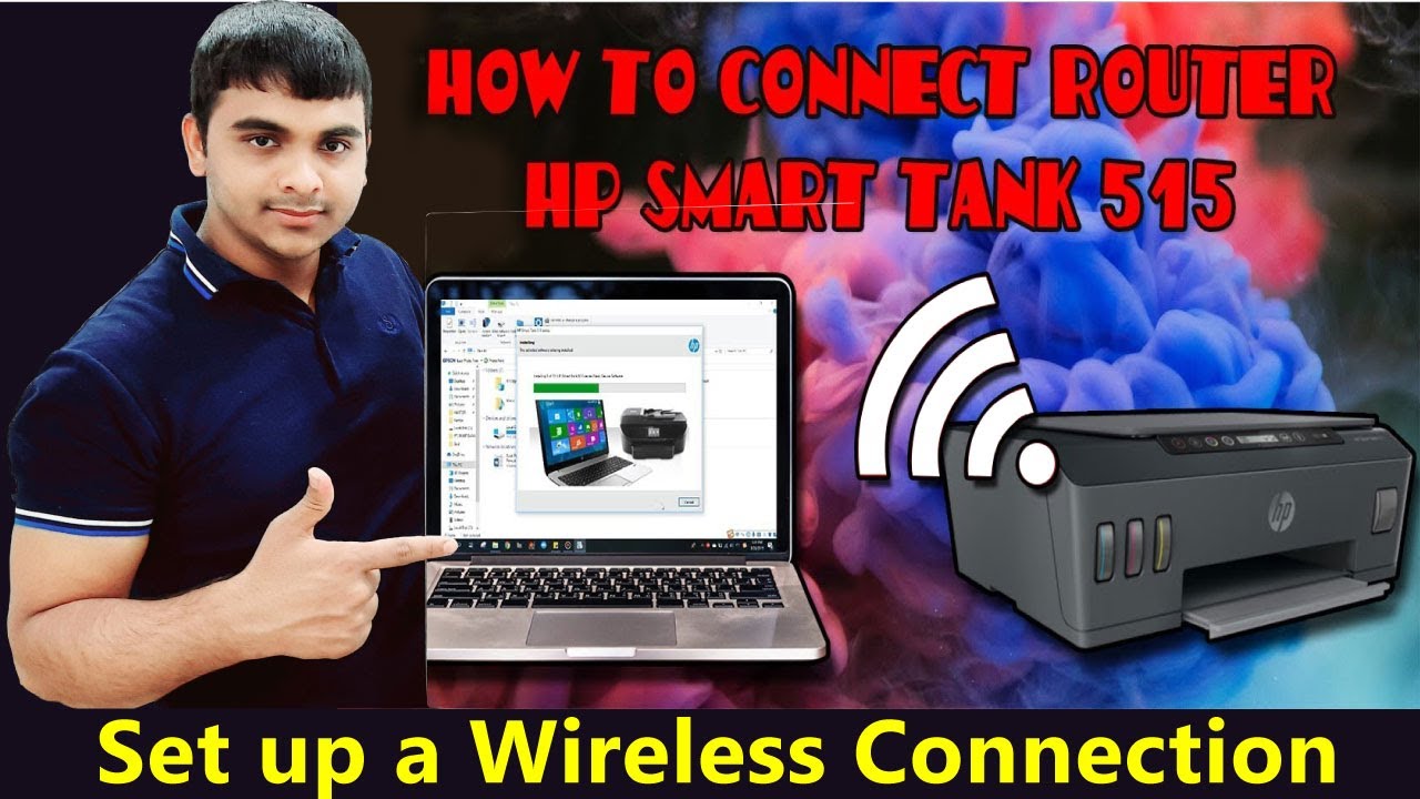 Connect Wifi Direct Hp Smart Tank 515 Password Set up and How to install HP Software for Windows Mac