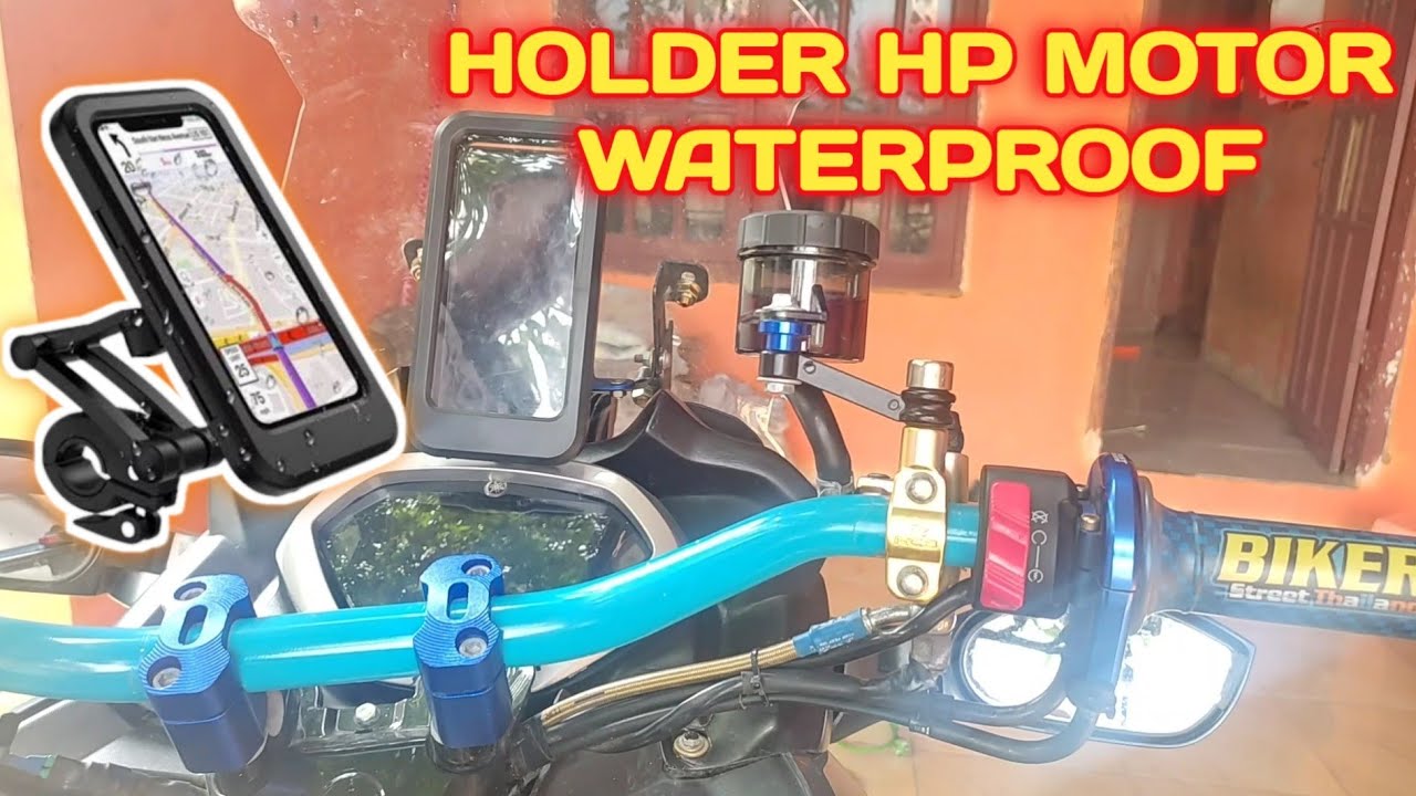 Yamaha Aerox Adventure Pasang Holder HP Waterproof