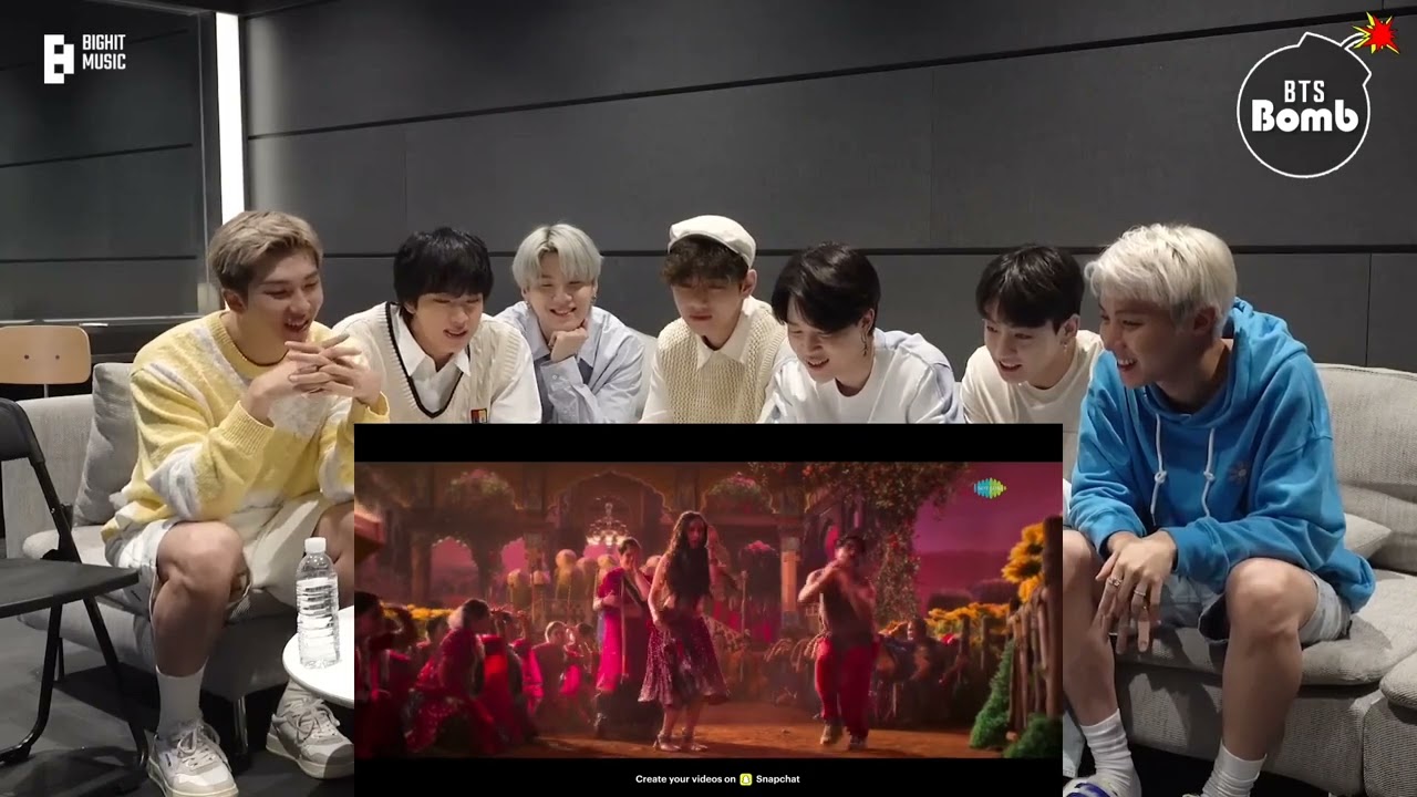BTS Member reaction hindi song! Kati raat Maine kheto me vo aai nahi ll new song