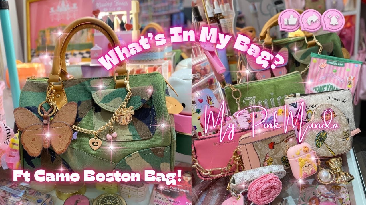 WIMB - WHAT’S IN MY BAG? Ft Camouflage Boston Style Satchel 