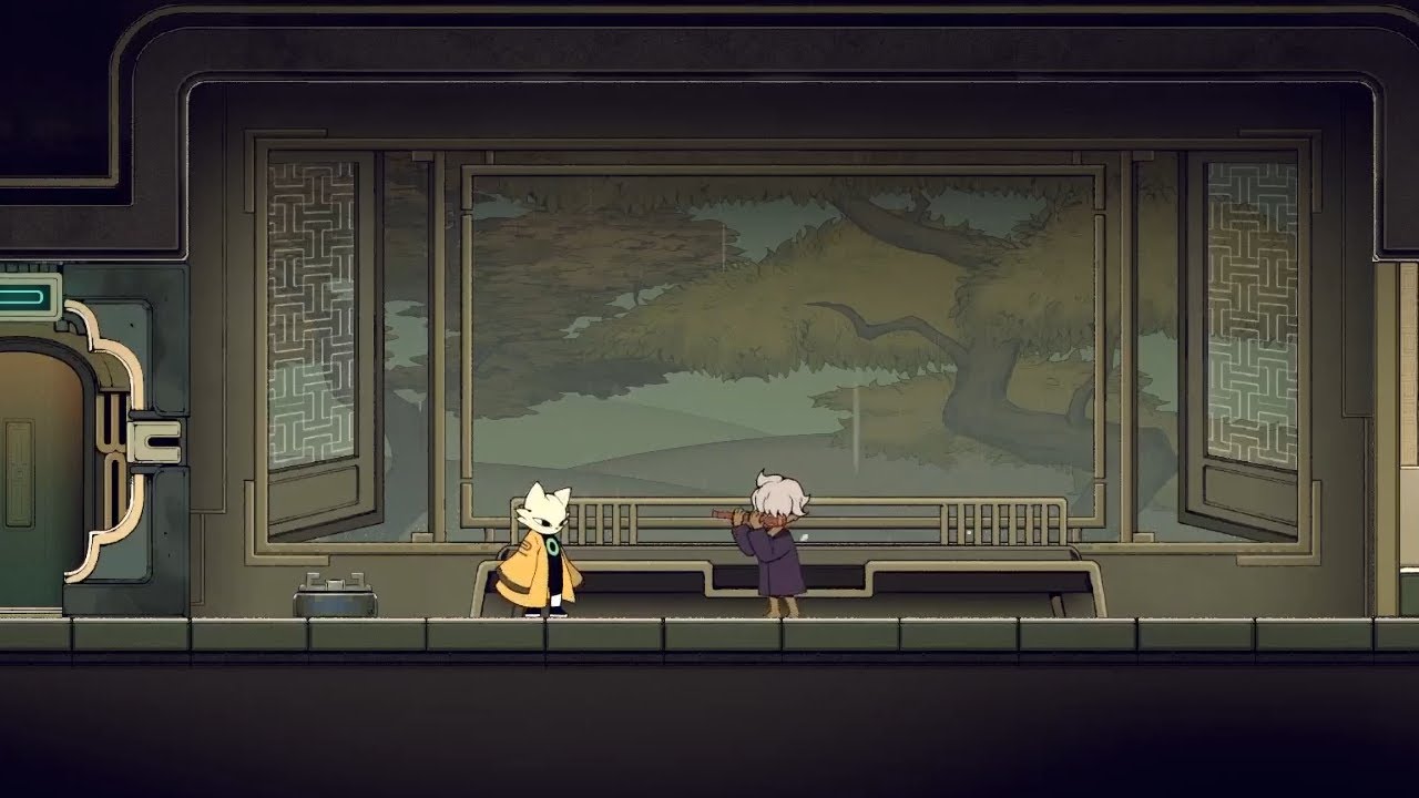 Nine Sols ambience (1 hour) - Shuanshuan's flute in a rainy Pavilion
