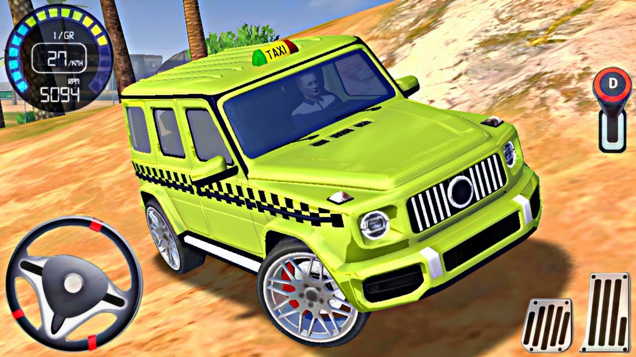 Mercedes Benz G Wagon Taksi Araba S&uuml;r&uuml;ş Sim&uuml;lat&ouml;r&uuml; - Taxi Simulator Game - Android Gameplay