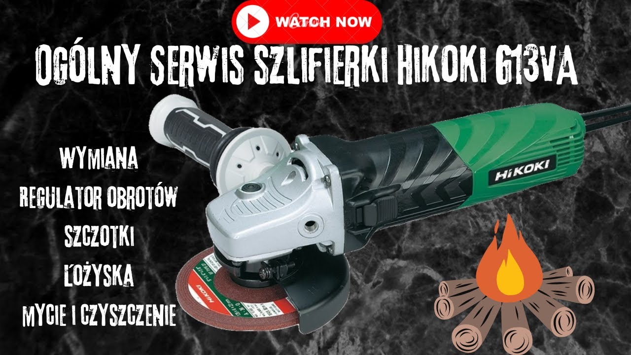 Naprawa Szlifierki HiKOKI G13VC - Wymiana Łożysk, Regulatora i Czyszczenie!”
