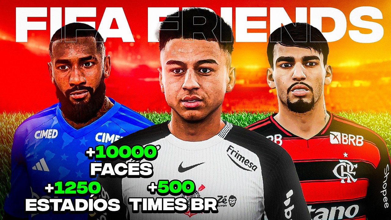 SAIU! O FIFA MAIS COMPLETO ATUALIZOU! Patch FIFA Friends V9