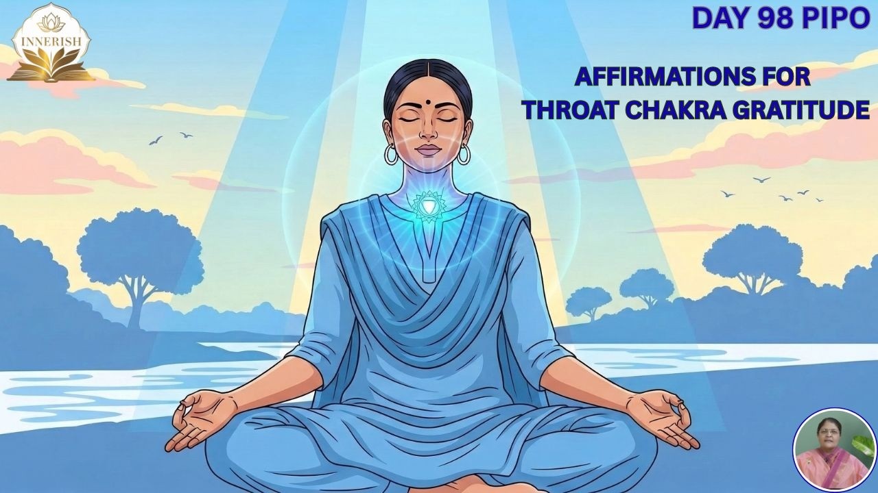 DAY 98  Affirmations for Throat Chakra Healing Meditation  , Hormone Balance.