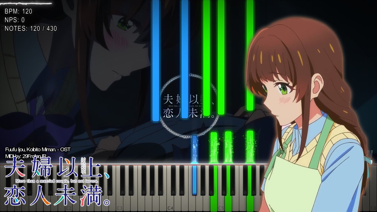 『Playable MIDI / Synthesia Visual』 Fuufu Ijou, Koibito Miman. - Episode 2 Theme OST