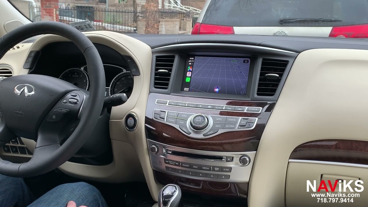 2018 - 2020 Infiniti QX60 Apple CarPlay & Android Auto (Wired & Wireless) + USB Media Player