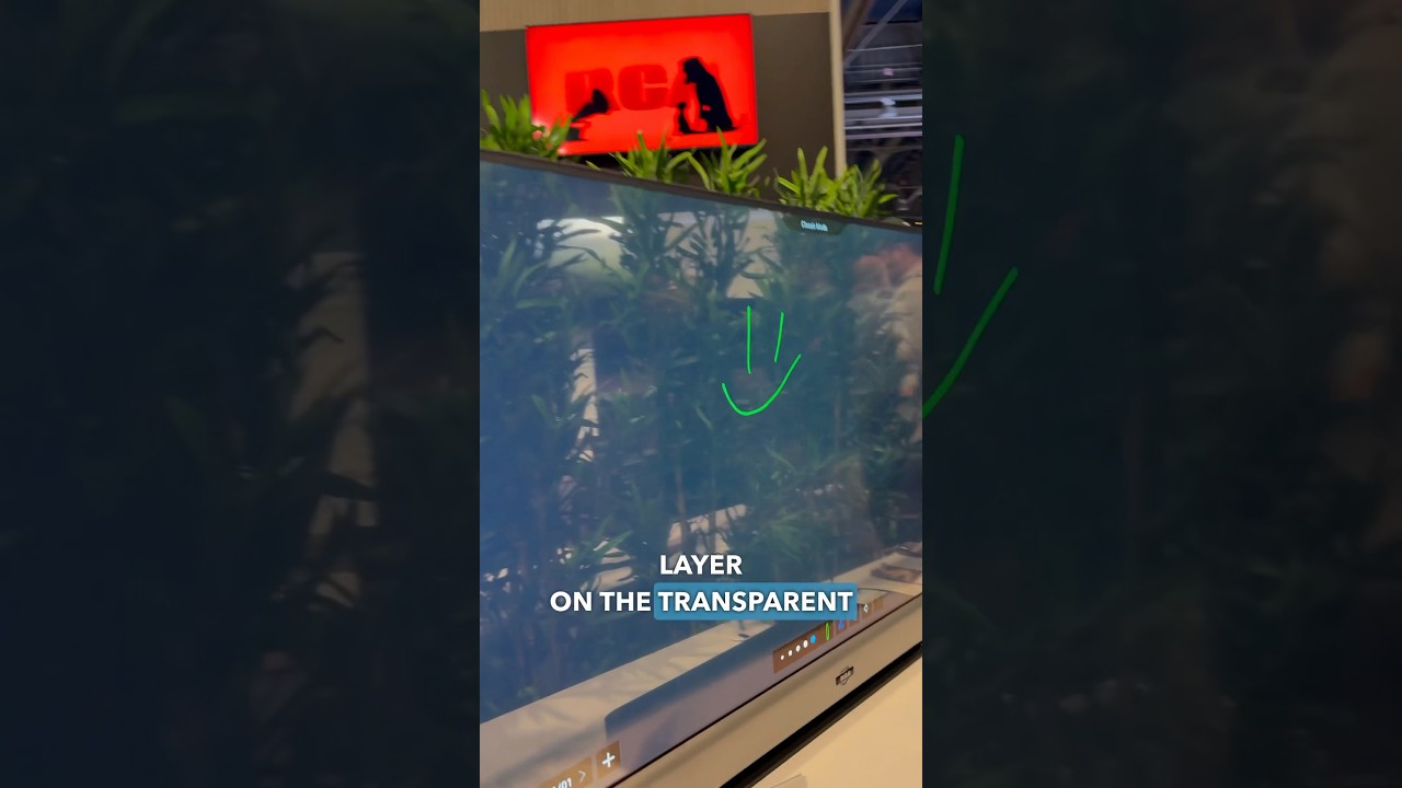 Transparent Touch Screen TVs #tech #ces2025 #tv #cooltech