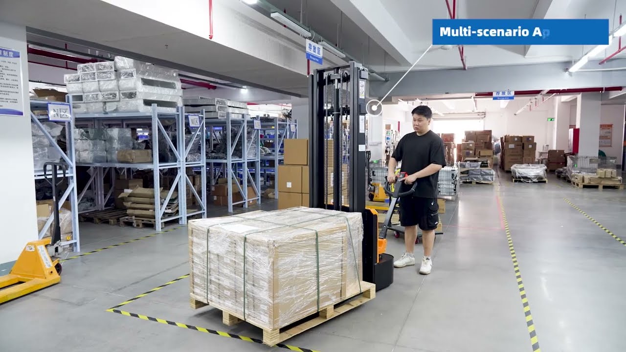 What is an intelligent electric pallet stacker?